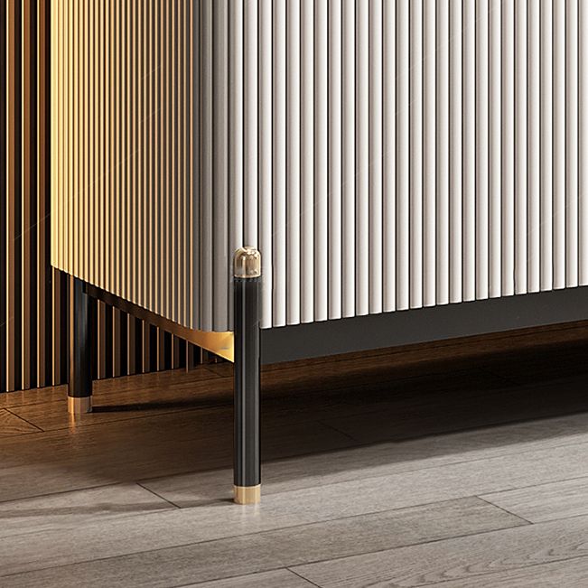 Sideboard da pranzo a 2 porte in stile glam con cassetti per soggiorno