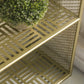 Glam Gold Bookshelf Standard Metal Bookcase with Shelves for Home Office