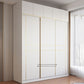White Modern Style Wardrobe Cabinet Engineered Wood Wardrobe with Clothing Rod Clearhalo 'Armoires & Wardrobes' 'armoires_wardrobes' 'Bedroom Furniture' 'furn' 'furn_armoires_wardrobes' 'Furniture' 1200x1200_1ae73147-460a-4d20-837f-22f5b80e36a1