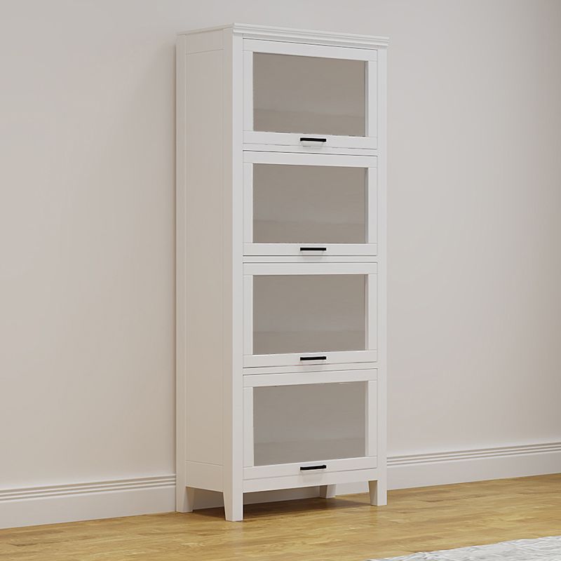 11.81"W Bookcase Contemporary Style Solid Wood Bookshelf for Home Office with Doors Clearhalo 'Bookcases' 'furn' 'furn_bookcases' 'Furniture' 'Office Furniture' 1200x1200_1ae7bd56-1fa2-4003-963f-6f142f82006a