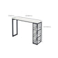 Industrial Style 1/2/3 Pieces Bar Table Set Rectangle Bar Table with Metal Stools Clearhalo 'Bar Furniture' 'furn' 'furn_home_bar_bar_sets' 'Furniture' 'Home Bars & Bar Sets' 'home_bar_bar_sets' 'Kitchen & Dining Furniture' 1200x1200_1ae85fb1-0b24-457f-bf43-048efd1e9229