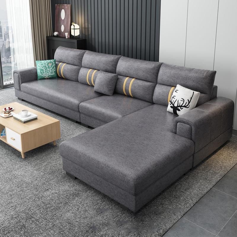 Section Scandinave à 4 places avec bras carré pour le salon