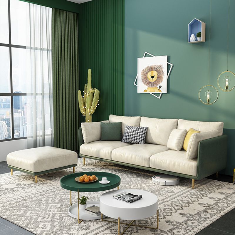 Imitated Leather Upholstered Sofa with Latex Seat Padding on Pillow Back Clearhalo 'furn' 'furn_sofas' 'Furniture' 'furniture_sofas' 'kitchen' 'kitchen_sofas' 'Living Room Furniture' 'Sofa' 'sofas' 1200x1200_1aea5c77-a010-4032-9ba4-32b7b1930fe3