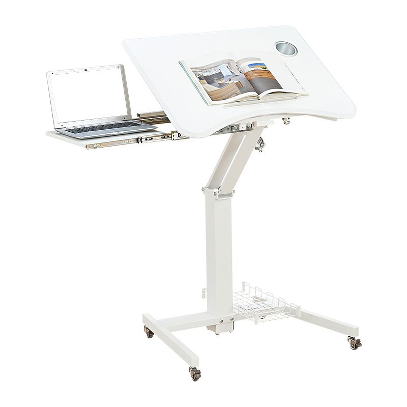 Eigentijdse voetstuk Office Desk Verstelbaar schrijfbureau met caster wielen