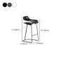 Scandinavian Matte Finish Plastic Barstool Footrest Coffee Shop Stool Clearhalo 'Bar Furniture' 'Bar Stools' 'bar_stools' 'Furniture' 'furniture_bar_stools' 'Kitchen & Dining Furniture' 1200x1200_1aedafc5-a204-4b7b-a3b1-60dfec504ab4