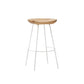 Tabouret de comptoir en bois massif contemporain tabouret de bar de salon