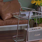 Living Room Double Tier Contemporary with Storage Glass Side Table Clearhalo 'Coffee & Accent Tables' 'End & Side Tables' 'end_side_tables' 'furn' 'furn_end_side_tables' 'Furniture' 'Living Room Furniture' 1200x1200_1aee7545-8ce0-4d6c-83ca-5a4dcf57fc20