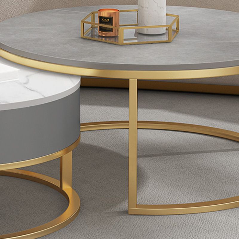 Slate Top Coffee Table Frame Coffee Cocktail Table with Drawers Clearhalo 'Coffee & Accent Tables' 'Coffee Tables' 'coffee_tables' 'furn' 'furn_coffee_tables' 'Furniture' 'Living Room Furniture' 1200x1200_1aef621a-8029-4c83-9efd-9b8abf4d474d