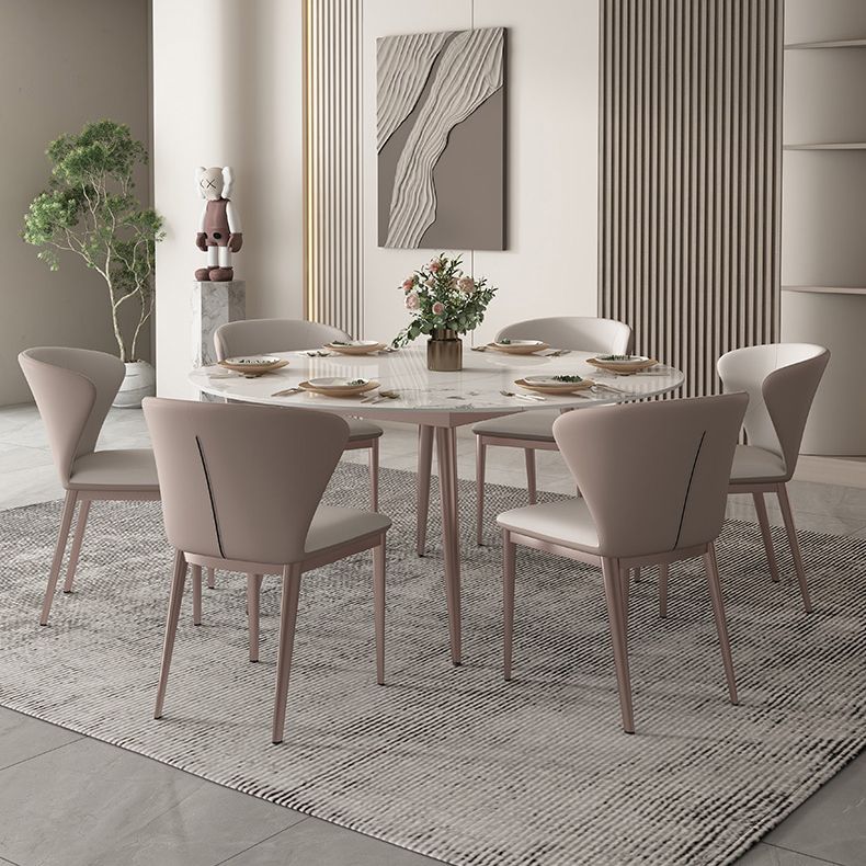 Contemporary 1/2/5/7 Pieces Dining Set Metal Dining Room Set for Small Space Clearhalo 'Dining Room Sets' 'Dining Tables & Seating' 'dining_room_set' 'furn' 'furn_dining_room_set' 'Furniture' 'furniture_dining_room_set' 'Kitchen & Dining Furniture' 1200x1200_1af198b7-4d09-4aef-ad3b-253bcd652b8c