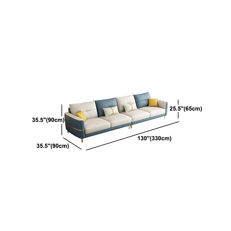 Square Arm Removable Cushions Modern With Cushions Metal Legs Sofa Clearhalo 'furn' 'furn_sectionals' 'Furniture' 'furniture_sectionals' 'Living Room Furniture' 'Sectionals' 1200x1200_1af34bfe-be85-408a-bdfb-2a98dfc0db78