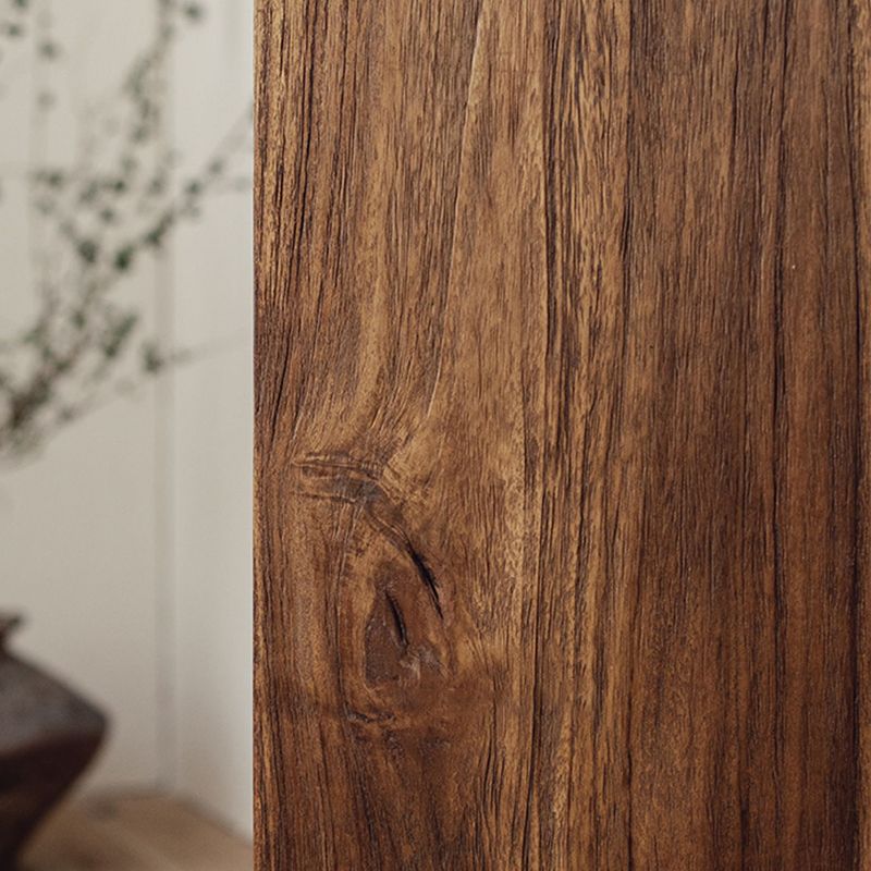 Rectangular Side Table Wooden Modern Tree Stump End Table for Bedroom