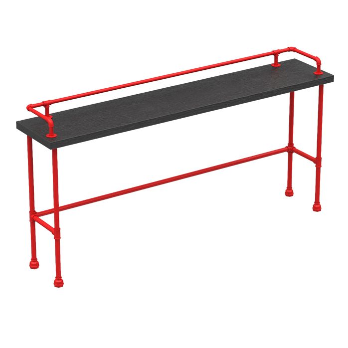 Black and Red Counter Set Industrial 1/4 Pieces Rectangle Wood Counter Set Clearhalo 'Bar Furniture' 'furn' 'furn_home_bar_bar_sets' 'Furniture' 'Home Bars & Bar Sets' 'home_bar_bar_sets' 'Kitchen & Dining Furniture' 1200x1200_1af7d3a4-5449-489c-a7c3-3a7592c84421