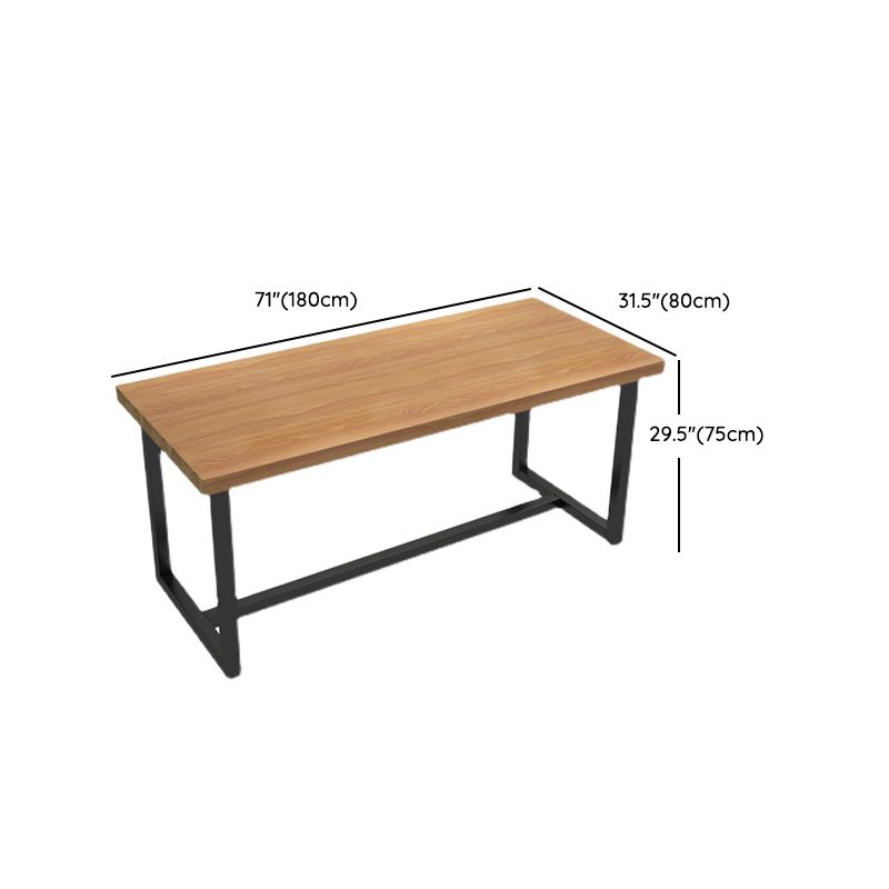 Juego de mesa de madera rectangular industrial 1/2/5 piezas de comedor para cocina