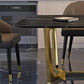 Rectangle Trestle Counter Luxury Table Black Fixed Table of Sintered Stone Clearhalo 'Dining Tables & Seating' 'Dining Tables' 'dining_table' 'furn' 'furn_dining_table' 'Furniture' 'furniture_dining_table' 'Kitchen & Dining Furniture' 1200x1200_1af95f8e-9039-4237-9ec6-0e038c181559