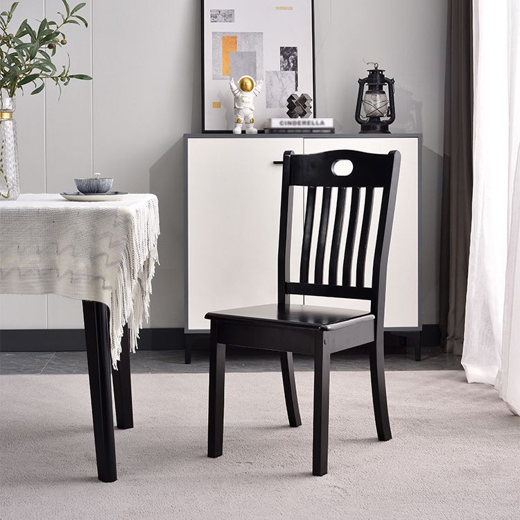 Home Armless Dining Chairs Slat Back Side Chair with Wood Legs (Set of 2) Clearhalo ' kitchen&dining_furn' 'Dining Chairs' 'Dining Tables & Seating' 'dining_chair' 'furn' 'furn_dining_chair' 'Furniture' 'furniture_dining_chair' 'Kitchen & Dining Furniture' 'kitchen' 1200x1200_1afba624-373e-4489-a5e0-cbe5072b8fbd