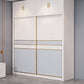 Puertas corredizas de dormitorio Armario gabinete de almacenamiento de madera costera