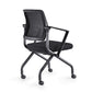 Contemporary Arm Chair Fixed Arms Black with Wheels Office Chair Clearhalo 'furn' 'furn_office_chair' 'Furniture' 'Office Chairs' 'Office Furniture' 'office_chair' 1200x1200_1aff1fc4-a815-46b2-9c9b-06c8372a7f0f