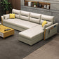 Modern Convertible Futon Sofa Bed 4-seater Settee Furniture with Bolster Pillows Clearhalo 'furn' 'furn_sectionals' 'Furniture' 'furniture_sectionals' 'kitchen' 'kitchen_sectionals' 'Living Room Furniture' 'Sectionals' 1200x1200_1aff5a80-7139-4196-890d-ced2dfd776d5