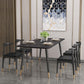 Rectangle Modern Dinette Set 1/4/5 Pieces Black Base Indoor Dining Table Set Clearhalo 'Dining Room Sets' 'Dining Tables & Seating' 'dining_room_set' 'furn' 'furn_dining_room_set' 'Furniture' 'Kitchen & Dining Furniture' 1200x1200_1b001970-e835-4dda-90d7-d61bb04be5b6