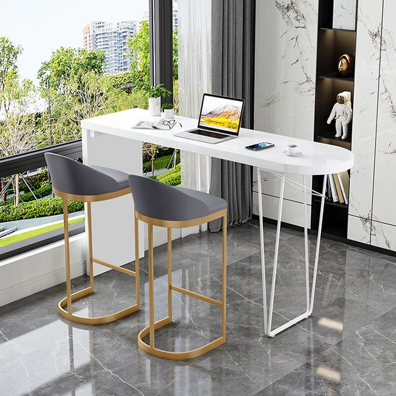Contemporary Style Counter Stool Bar-height Bar Stool with Metal Base Clearhalo 'Bar Furniture' 'Bar Stools' 'bar_stools' 'furn' 'furn_bar_stools' 'Furniture' 'Kitchen & Dining Furniture' 1200x1200_1b00ec08-fd4f-4e5f-b492-0cb3f3ebc5b5
