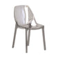Comedor silla lateral de comedor moderno de plástico sin brazo