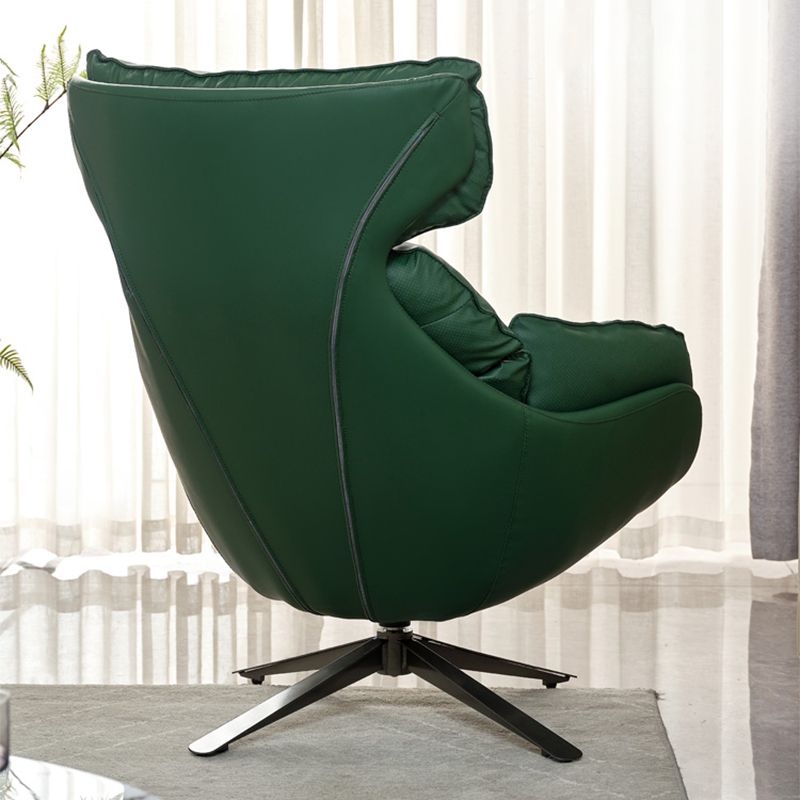 Contemporary Solid Color Arm Chair 4-Star Base Flared Arms Chair Clearhalo 'Accent Chairs' 'accent_chairs' 'Chairs & Seating' 'furn' 'furn_accent_chairs' 'Furniture' 'Living Room Furniture' 1200x1200_1b02cb41-ba2a-4cae-a505-c1c1d2dfc69c