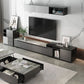 Gray TV Stand 71 /92 - Consola de TV de madera deslizante de pulgadas con cajones