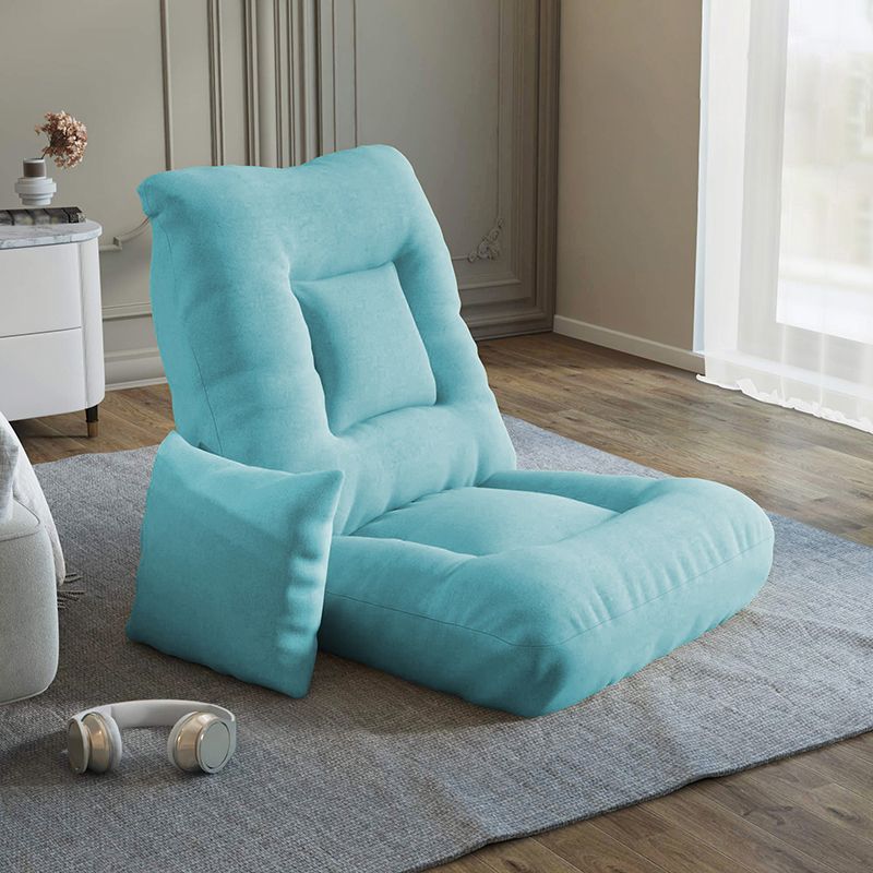 Chaise sans bras convertible avec chaise de couleur unie-oreiller pour salon / chambre à coucher
