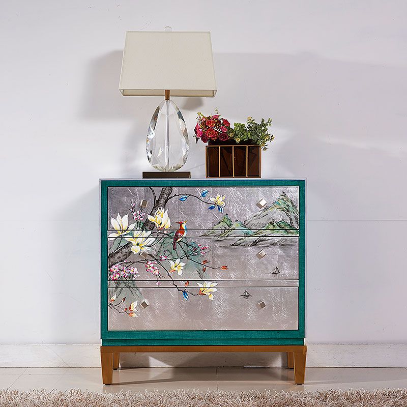 Traditional Solid Wood Storage Chest Horizontal Double Chest