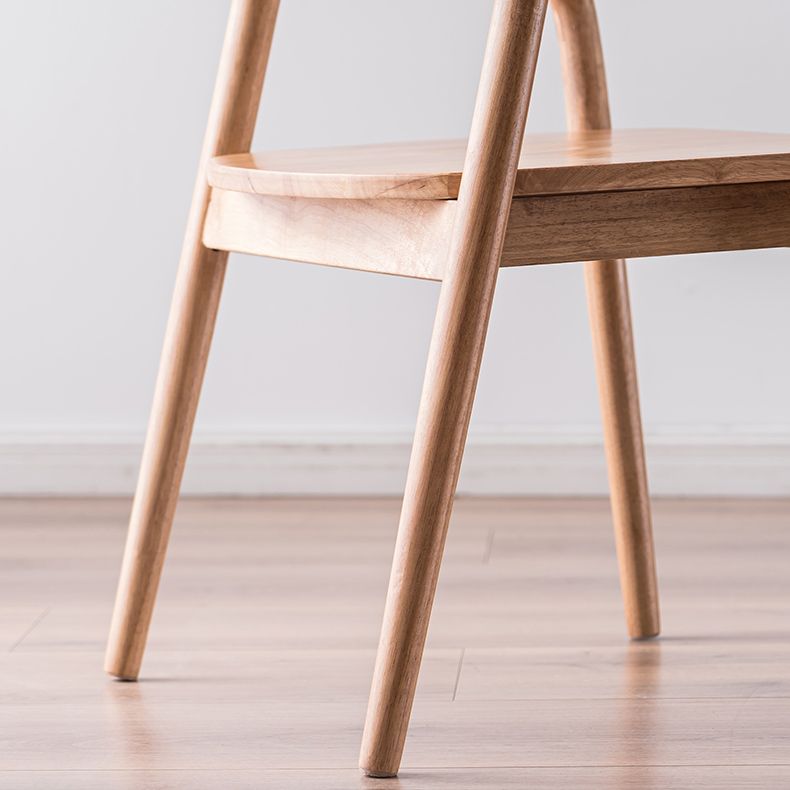 Contemporary Solid Wood Dining Room Chair Open Back Dining Side Chair with Armrest Clearhalo ' kitchen&dining_furn' 'Dining Chairs' 'Dining Tables & Seating' 'dining_chair' 'furn' 'furn_dining_chair' 'Furniture' 'furniture_dining_chair' 'Kitchen & Dining Furniture' 'kitchen' 1200x1200_1b04e6e6-6c73-4626-b449-8da49ee7e95a
