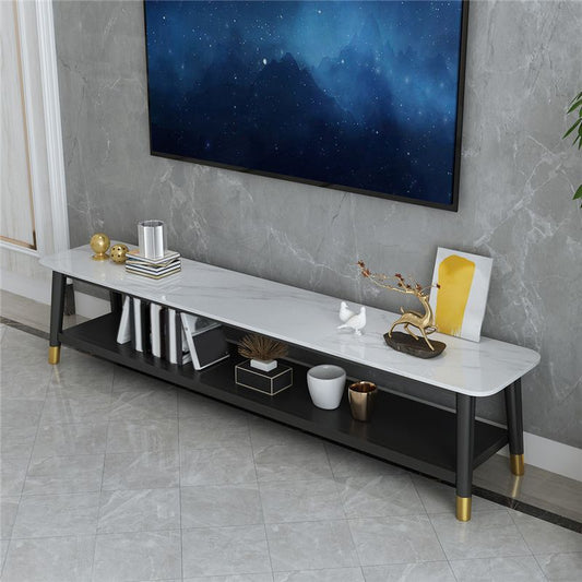 Console TV contemporanea con console Top TV Media Stand con scaffale