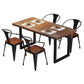 Industrial Dining Room Table Pine Solid Wood Table with Double Pedestal Clearhalo ' dining_table' 'Dining Tables & Seating' 'Dining Tables' 'furn' 'furn_dining_table' 'Furniture' 'furniture_dining_table' 'Kitchen & Dining Furniture' 'kitchen&dining_furn' 'kitchen' 'kitchen_dining_table' 1200x1200_1b061926-9f8d-46c2-90ae-07123c69746b