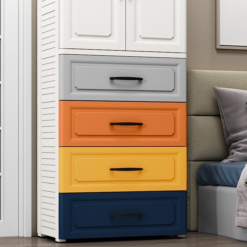 Contemporary Wardrobe Closet Plastic Wardrobe Cabinet with Legs Clearhalo 'Armoires & Wardrobes' 'armoires_wardrobes' 'Bedroom Furniture' 'furn' 'furn_armoires_wardrobes' 'Furniture' 1200x1200_1b064687-fd54-4e4a-bd77-19bd917406d4