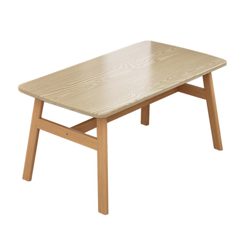 Rectangular Natural Oak Dining Table Wooden Tabletop with Metal Legs Clearhalo 'Dining Tables & Seating' 'Dining Tables' 'dining_table' 'furn' 'furn_dining_table' 'Furniture' 'Kitchen & Dining Furniture' 1200x1200_1b07ebd1-cc11-4e94-96fc-6f22d7c5bb10