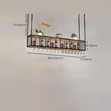 Black Metal Hanging Wine Holder with Glass Holder & Storage Shelf Clearhalo 'furn' 'furn_wine_racks' 'Furniture' 'Kitchen & Dining Furniture' 'Wine Racks' 'wine_racks' 1200x1200_1b081162-ec7a-4edc-85c0-f9d02dfcb639