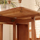 Mid-Century Rectangle Table Solid Wood Folding Table , 51"Lx34.6"Wx29.5"H