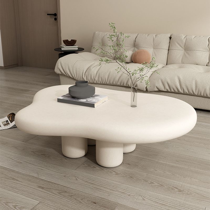 Tavolino da caffè moderno in legno Tavolino da cocktail singolo a 4 gambe