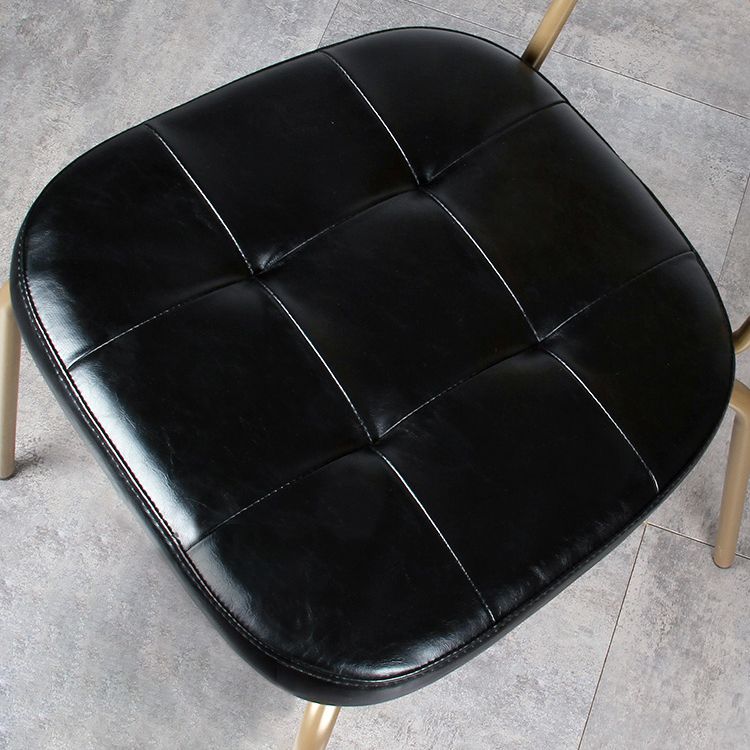 Industrial Style Leather Dining Side Chair Dining Room Open Back Side Chair Set Clearhalo ' kitchen&dining_furn' 'Dining Chairs' 'Dining Tables & Seating' 'dining_chair' 'furn' 'furn_dining_chair' 'Furniture' 'furniture_dining_chair' 'Kitchen & Dining Furniture' 'kitchen' 1200x1200_1b0baa4b-dafc-43d4-b6d8-566efb733d92