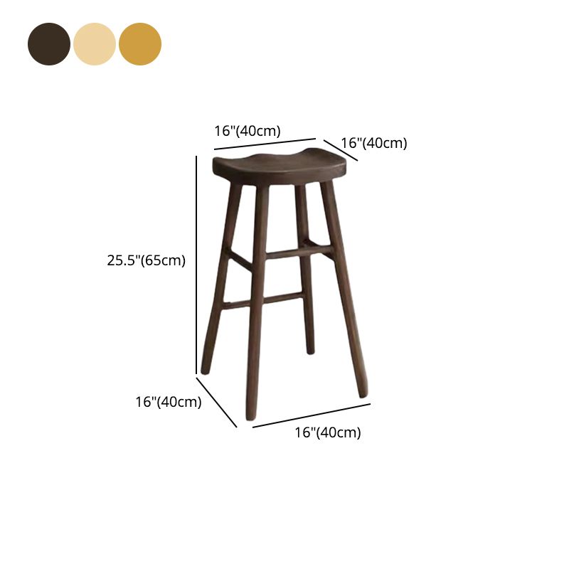 Contemporary Solid Wood Barstool Indoor Bar Stool with Wood Seat and Footrest Clearhalo 'Bar Furniture' 'Bar Stools' 'bar_stools' 'furn' 'furn_bar_stools' 'furniture_bar_stools' 'Kitchen & Dining Furniture' 'kitchen&dining_furn' 'kitchen' 'kitchen_furn' Furniture' 1200x1200_1b0cdf47-3195-490f-b9e1-72490afdc5ad