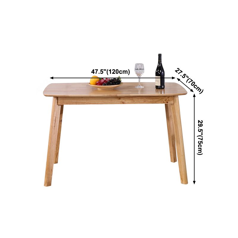 4-foot Oak Solid Wood Table Simplicity Style Rectangle Dining Table Clearhalo ' dining_table' 'Dining Tables & Seating' 'Dining Tables' 'furn' 'furn_dining_table' 'Furniture' 'furniture_dining_table' 'Kitchen & Dining Furniture' 'kitchen&dining_furn' 'kitchen' 'kitchen_dining_table' 1200x1200_1b0d819e-b147-4173-90dc-14d5567169fa
