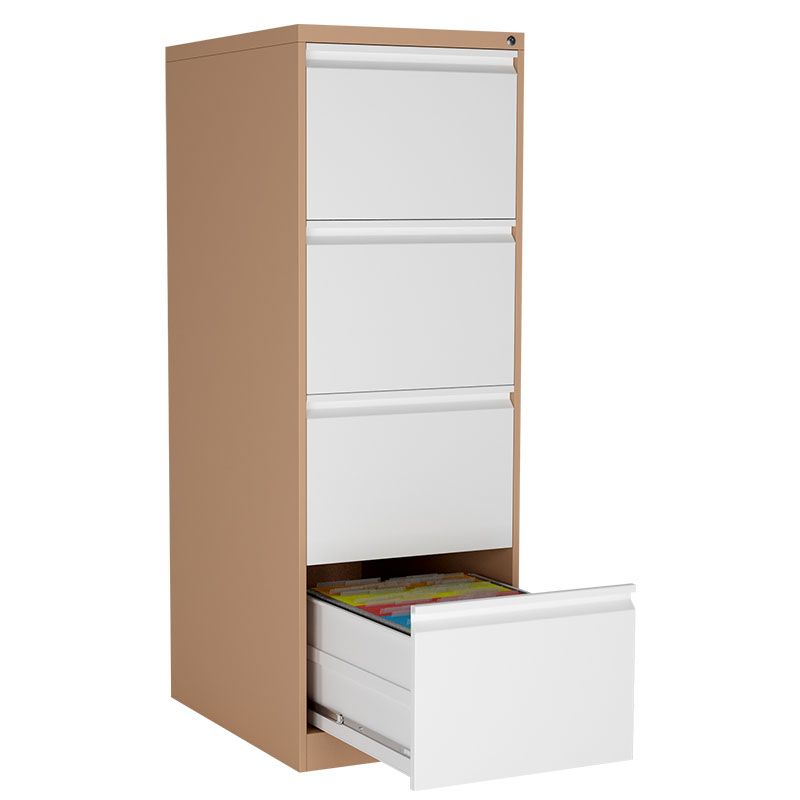 Contemporary File Cabinet Metal Frame Vertical File Cabinet with Lock Office Clearhalo 'Filing Cabinets' 'filling_cabinets' 'furn' 'furn_filling_cabinets' 'Furniture' 'Office Furniture' 1200x1200_1b0fd206-78c0-4091-8f92-8cd9947d50a3