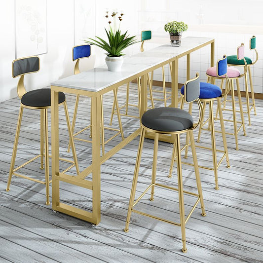 Glam rechthoekige staaftafel Set 1/3 stukken tegen tafel voor eetkamer