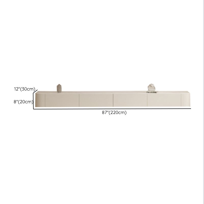 Consola multimedia contemporánea Soporte para TV Consola para TV de madera con cajones