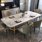 Contemporary Sintered Stone Dining Table Set 1/4/5/6/7 Pieces Dining Set for Home Clearhalo 'Dining Room Sets' 'Dining Tables & Seating' 'dining_room_set' 'furn' 'furn_dining_room_set' 'Furniture' 'furniture_dining_room_set' 'Kitchen & Dining Furniture' 1200x1200_1b1456d8-fa90-4ebd-9279-fac02dfedca8