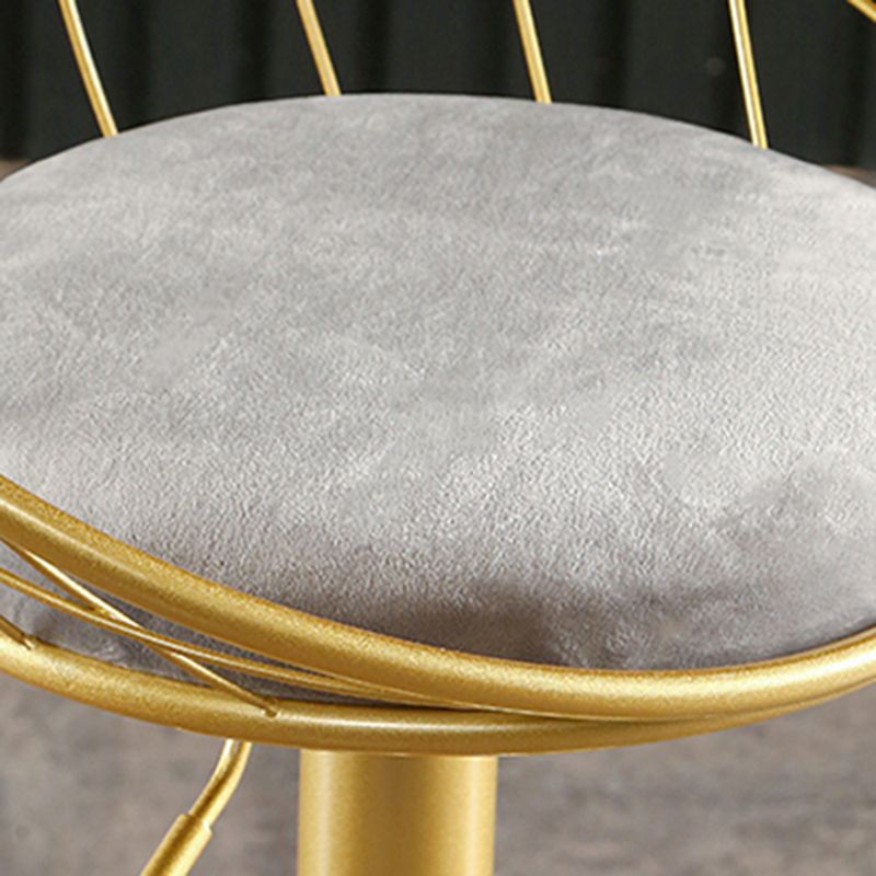 Glam Adjustable Counter Bar Stool Backrest Bar Stool with Footrest and Swivel Clearhalo 'Bar Furniture' 'Bar Stools' 'bar_stools' 'furn' 'furn_bar_stools' 'furniture_bar_stools' 'Kitchen & Dining Furniture' 'kitchen&dining_furn' 'kitchen' 'kitchen_furn' Furniture' 1200x1200_1b17b779-29a0-4572-8c84-5c4c1df1bd90