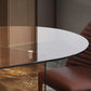 Contemporary Tempered Glass Dining Table Double Pedestal Dining Table for Dining Room Clearhalo ' dining_table' 'Dining Tables & Seating' 'Dining Tables' 'Furniture' 'furniture_dining_table' 'Kitchen & Dining Furniture' 'kitchen&dining_furn' 'kitchen' 'kitchen_dining_table' 1200x1200_1b192689-9010-430e-aceb-a9d6ffff7a8b