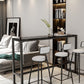 Marble Indoor Counter-height Pub Table Rectangle Footrest Bar Dining Table Clearhalo 'Bar Furniture' 'Bar Tables' 'bar_tables' 'furn' 'furn_bar_tables' 'Furniture' 'furniture_bar_tables' 'Kitchen & Dining Furniture' 1200x1200_1b1a124e-378d-4f89-b452-d70763cc5663