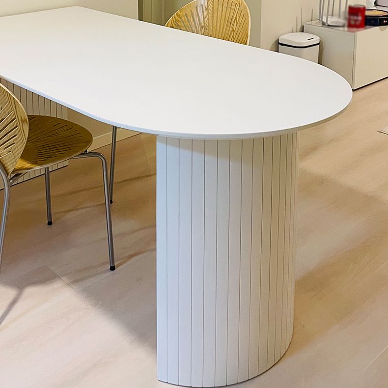 Contemporary Home Pine Solid Wood Dining Table Freeform Table with Double Pedestal Base Clearhalo ' dining_table' 'Dining Tables & Seating' 'Dining Tables' 'furn' 'furn_dining_table' 'Furniture' 'furniture_dining_table' 'Kitchen & Dining Furniture' 'kitchen&dining_furn' 'kitchen' 'kitchen_dining_table' 1200x1200_1b1bcaff-80d2-4f04-8c58-2a3ee1f6d90f