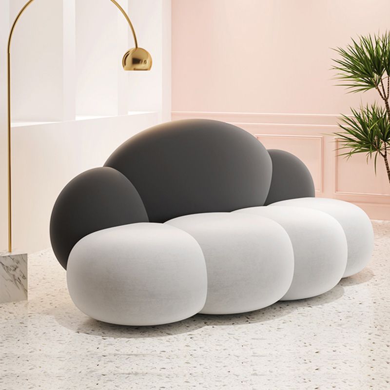 Coussins sans bras Sofa standard en blanc pour une salle bonus