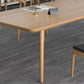 Contemporary Kitchen Khaki Dining Table Solid Wood Rectangle Dining Table with 4 Legs Base Clearhalo ' dining_table' 'Dining Tables & Seating' 'Dining Tables' 'furn' 'furn_dining_table' 'Furniture' 'furniture_dining_table' 'Kitchen & Dining Furniture' 'kitchen&dining_furn' 'kitchen' 'kitchen_dining_table' 1200x1200_1b1d0c59-0c82-4045-938b-ddc89f3f1910